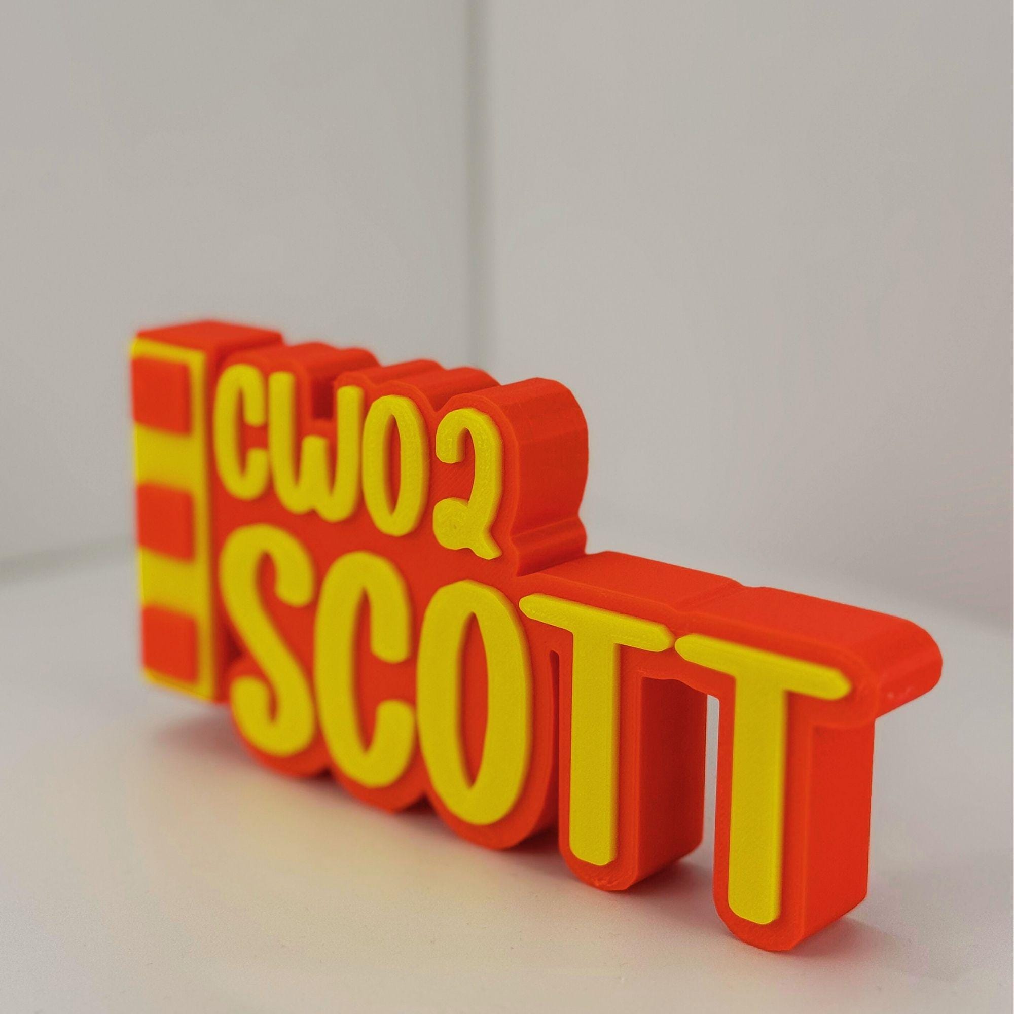 Personalized Marines Chief Warrant Officer 2 Desk Name Plate