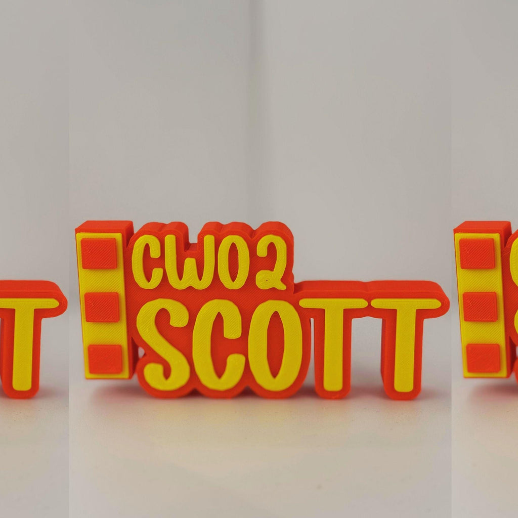 Personalized Marines Chief Warrant Officer 2 Desk Name Plate