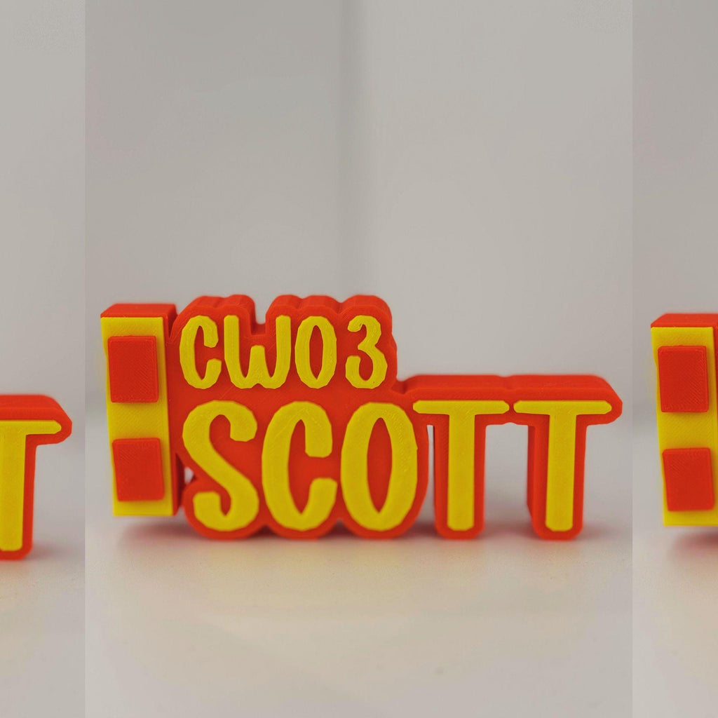 Personalized Marines Chief Warrant Officer 3 Desk Name Plate