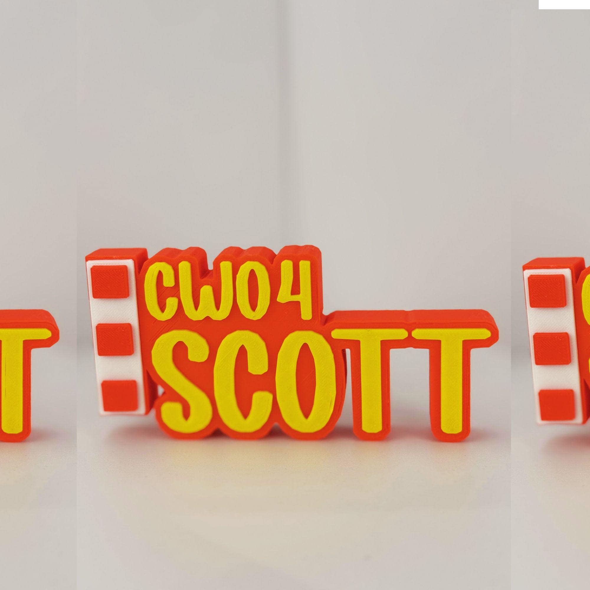 Personalized Marines Chief Warrant Officer 4 Desk Name Plate