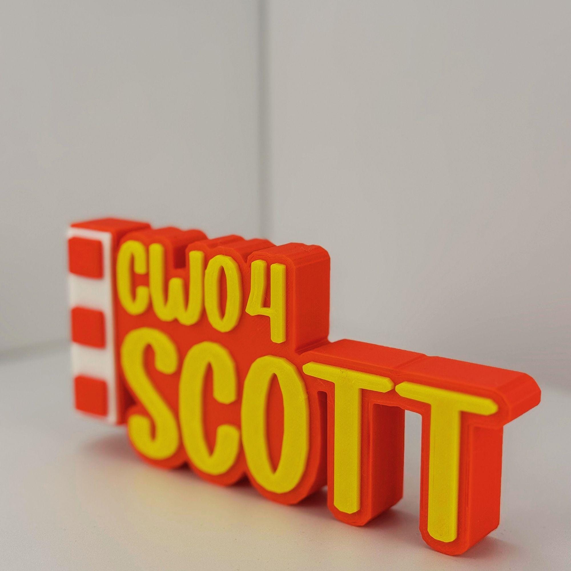 Personalized Marines Chief Warrant Officer 4 Desk Name Plate