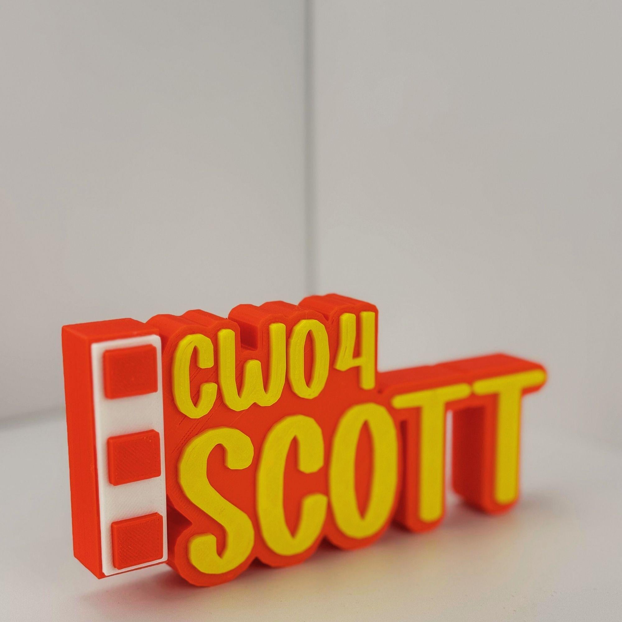 Personalized Marines Chief Warrant Officer 4 Desk Name Plate