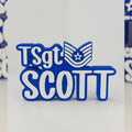 Personalized Air Force Technical Sergeant Desk Name Plate