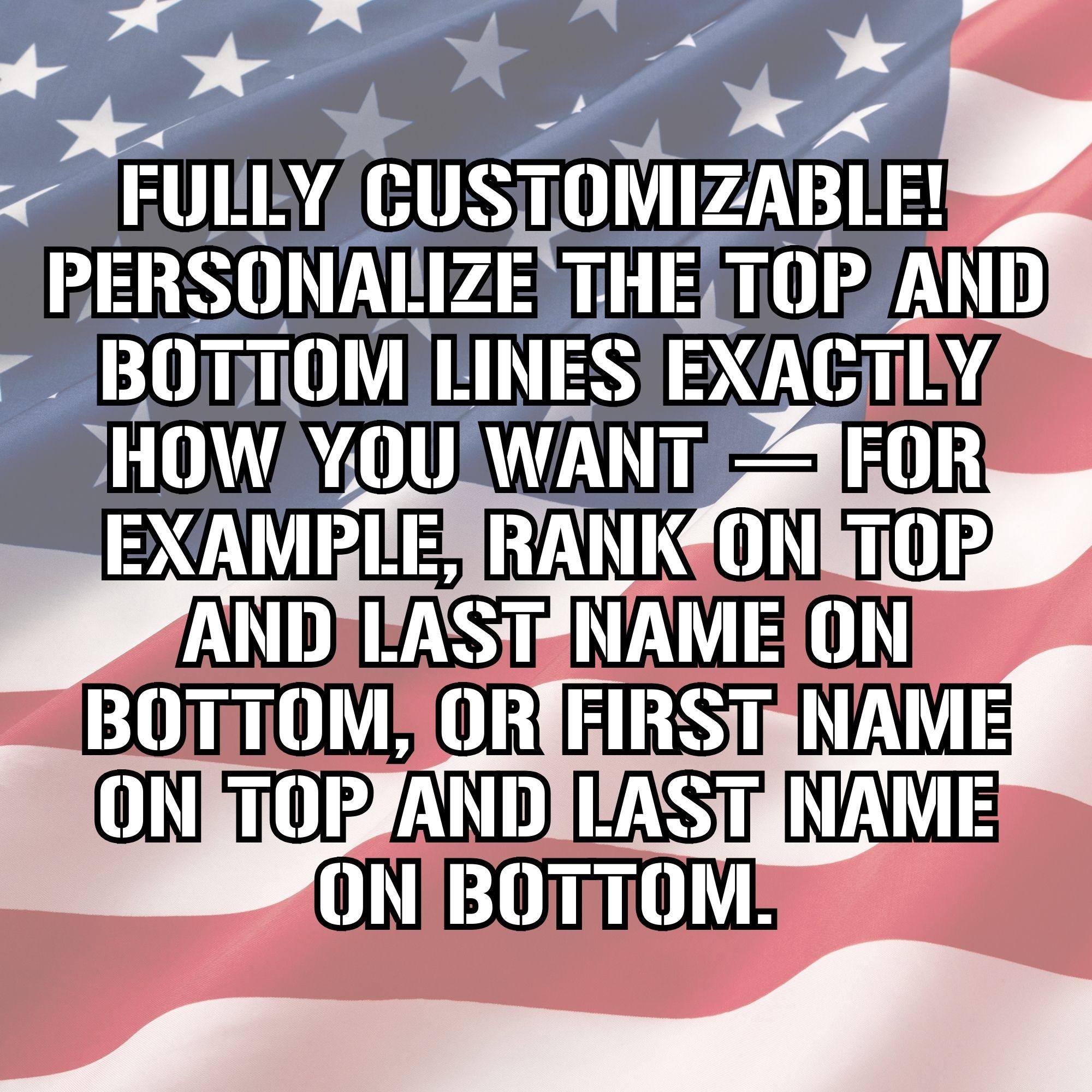Personalized Air Force Airman First Class Desk Name Plate