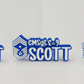 Personalized Air Force Command Chief Master Sergeant Desk Name Plate