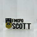 Personalized Navy Fleet Command Master Chief Petty Officer Desk Name Plate
