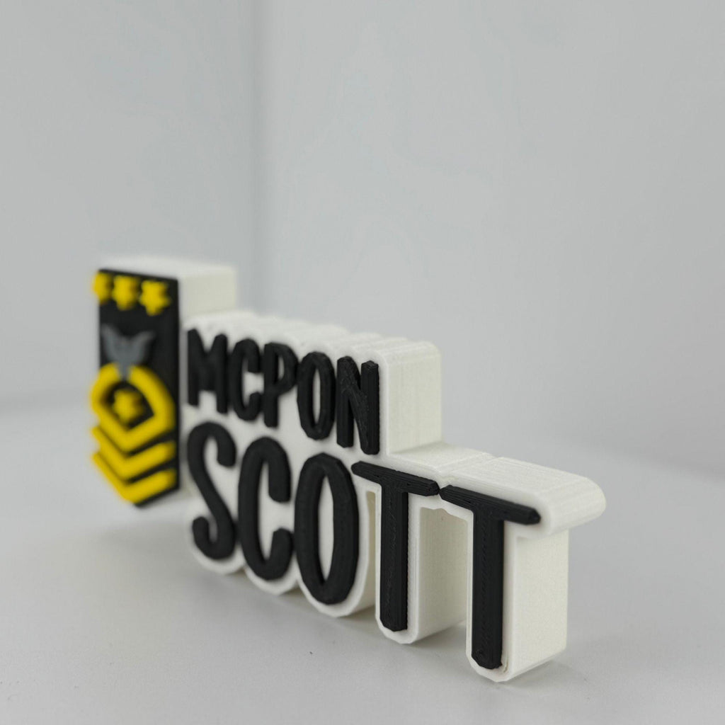 Personalized Navy Master Chief Petty Officer of the Navy Desk Name Plate