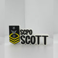 Personalized Navy Senior Chief Petty Officer Desk Name Plate