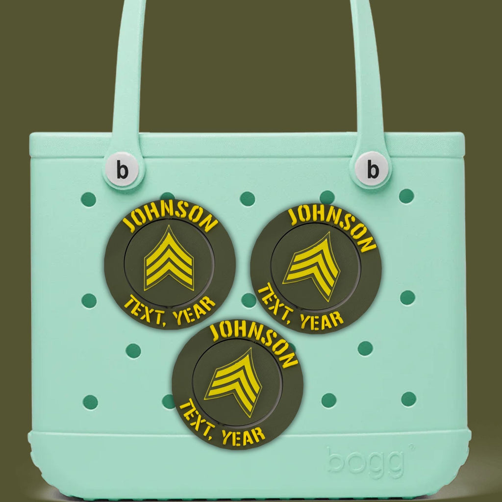 Personalized Army Sergeant Bogg Bag Tag