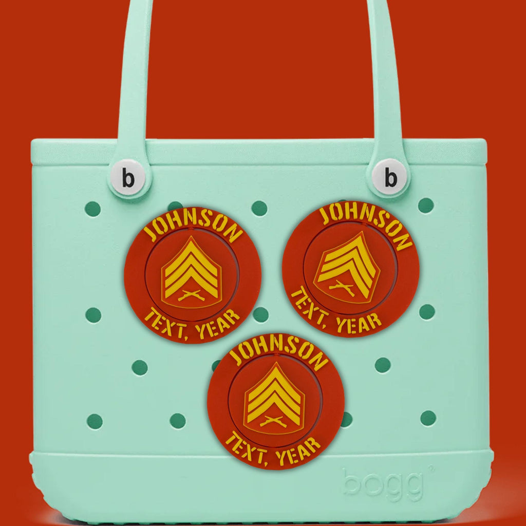 Personalized Marines Sergeant Bogg Bag Tag