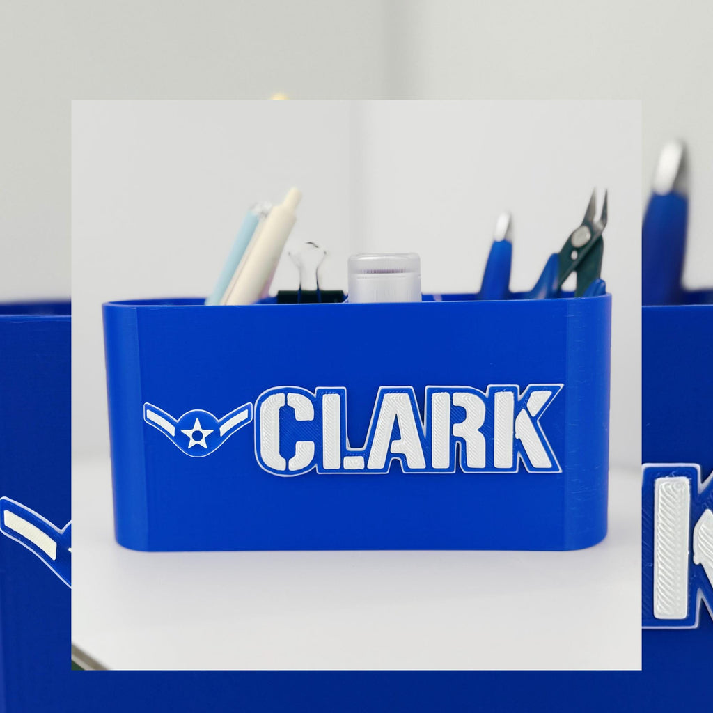 Personalized Air Force Airman Desk Organizer
