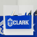 Personalized Air Force Command Chief Master Sergeant Desk Organizer