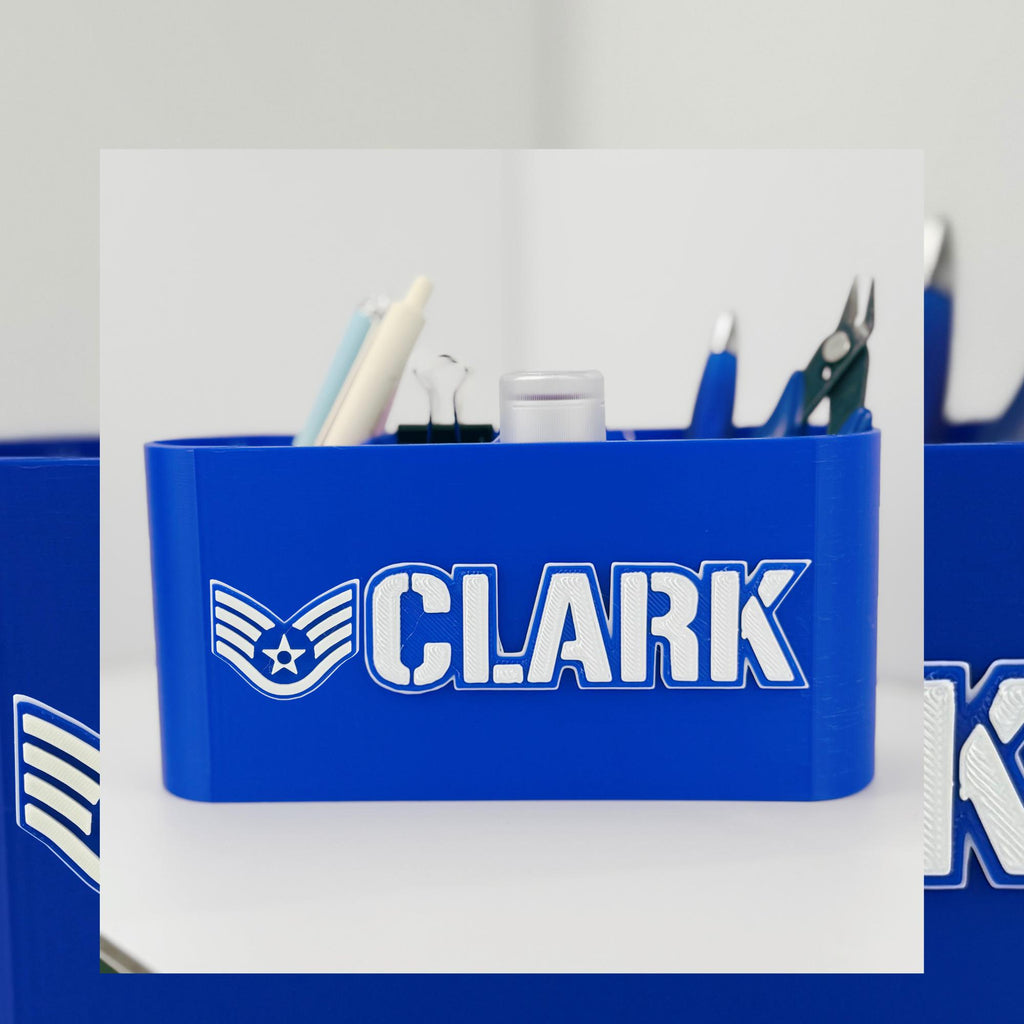 Personalized Air Force Staff Sergeant Desk Organizer