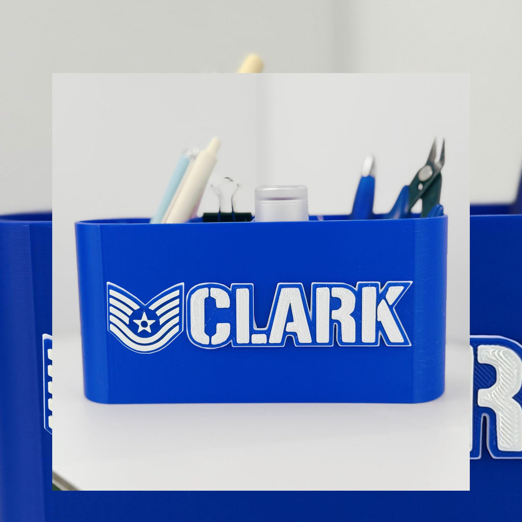 Personalized Air Force Technical Sergeant Desk Organizer