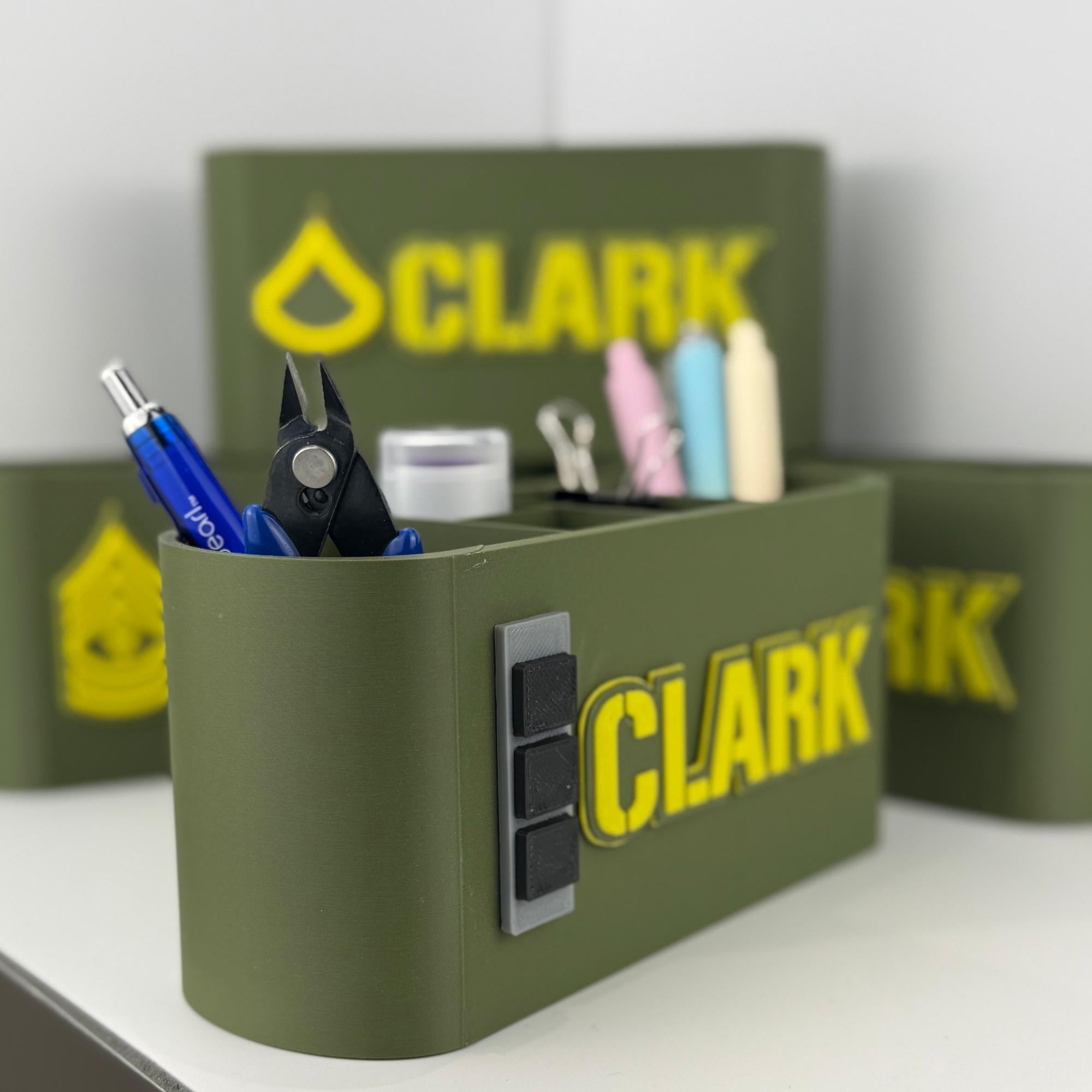 Personalized Army Chief Warrant Officer 3 Desk Organizer