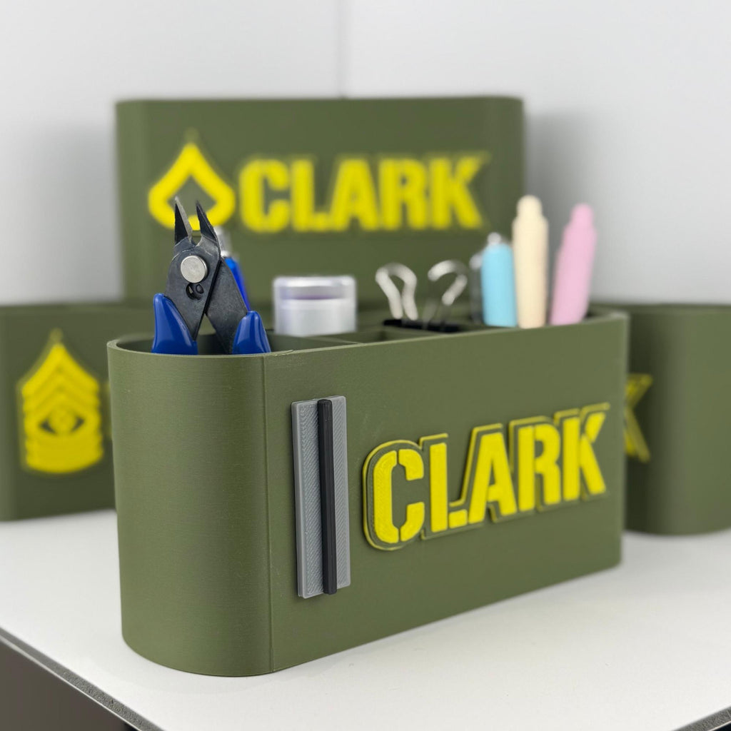 Personalized Army Chief Warrant Officer 5 Desk Organizer