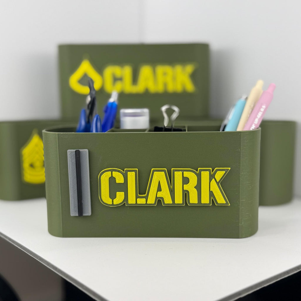 Personalized Army Chief Warrant Officer 5 Desk Organizer