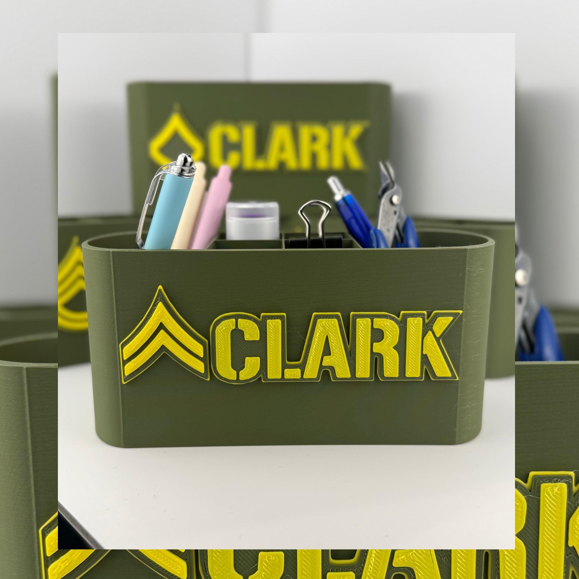 Personalized Army Corporal Desk Organizer
