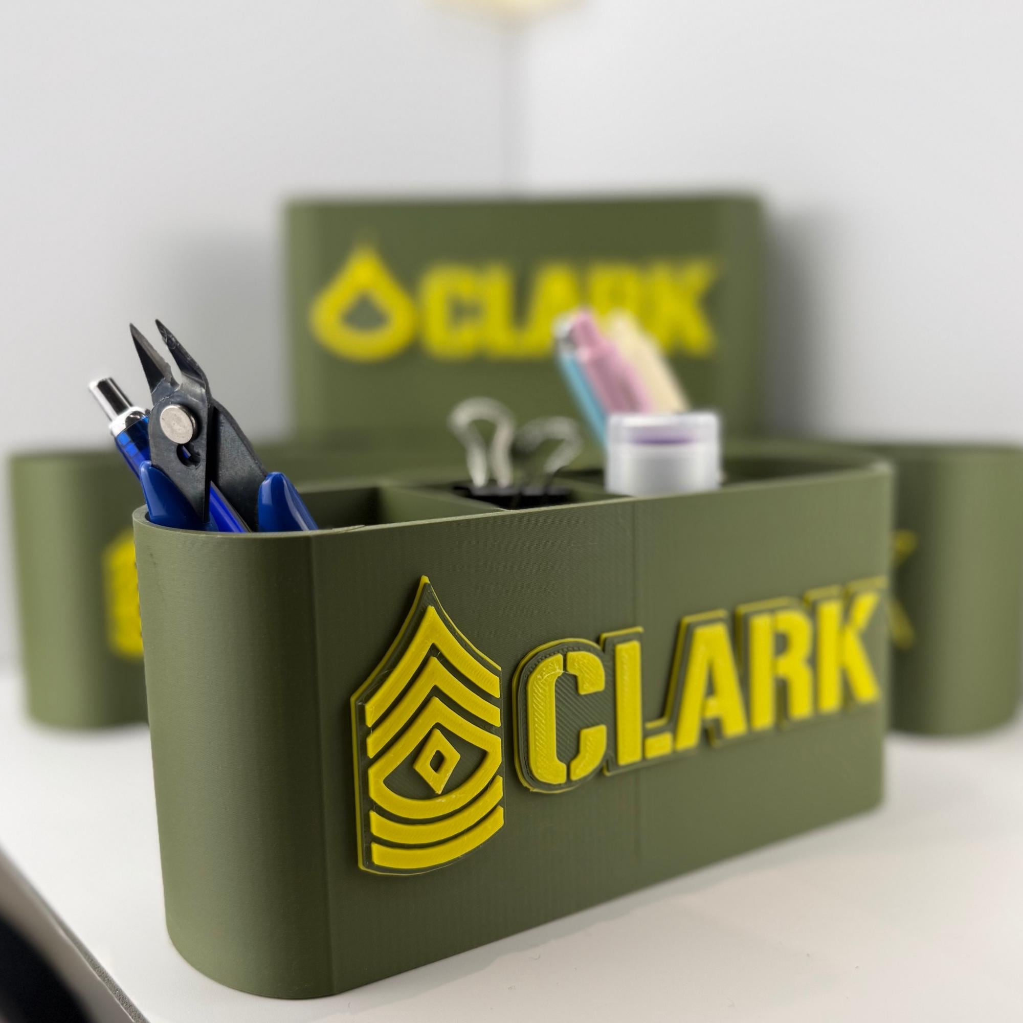 Personalized Army First Sergeant Desk Organizer
