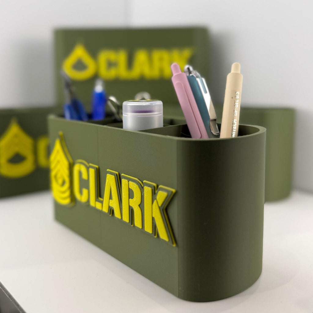 Personalized Army First Sergeant Desk Organizer