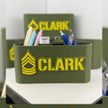 Personalized Army Master Sergeant Desk Organizer