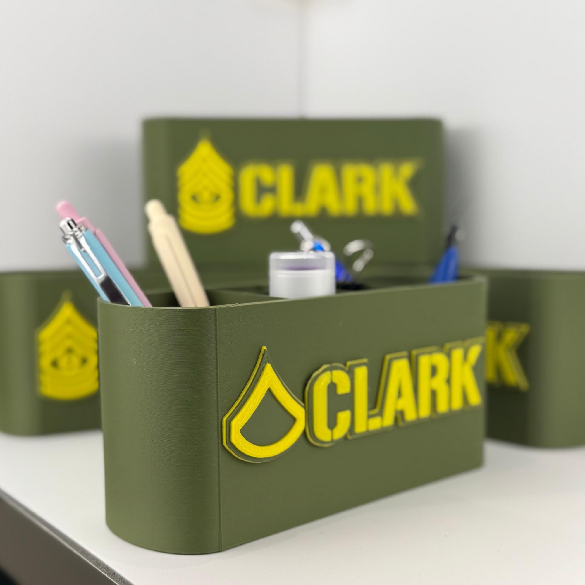 Personalized Army Private Firs Class Desk Organizer