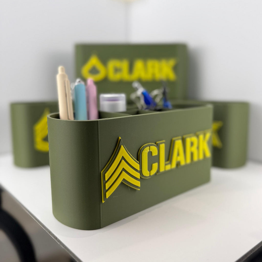 Personalized Army Sergeant Desk Organizer
