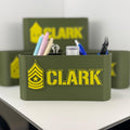 Personalized Army Sergeant Major Desk Organizer