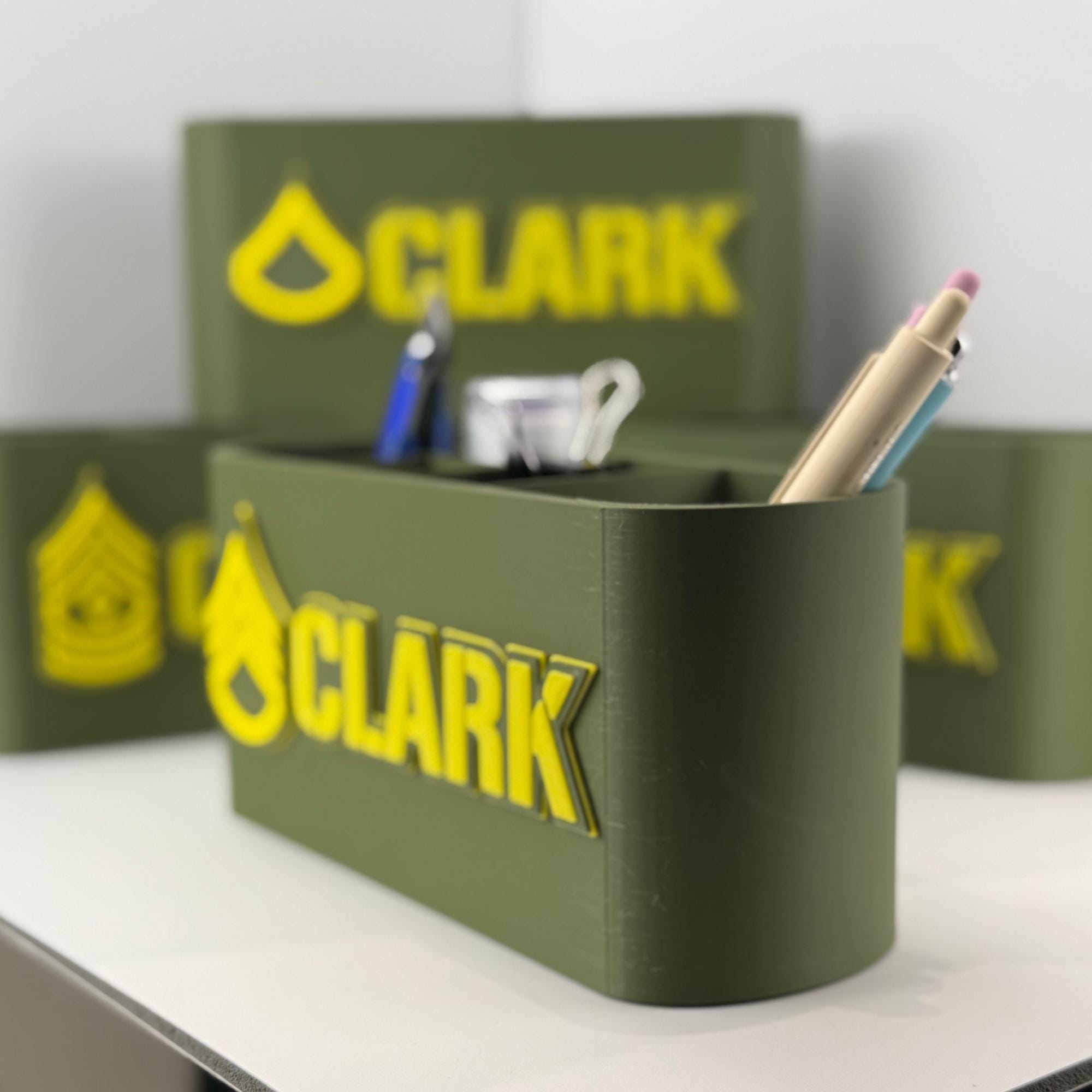 Personalized Army Staff Sergeant Desk Organizer
