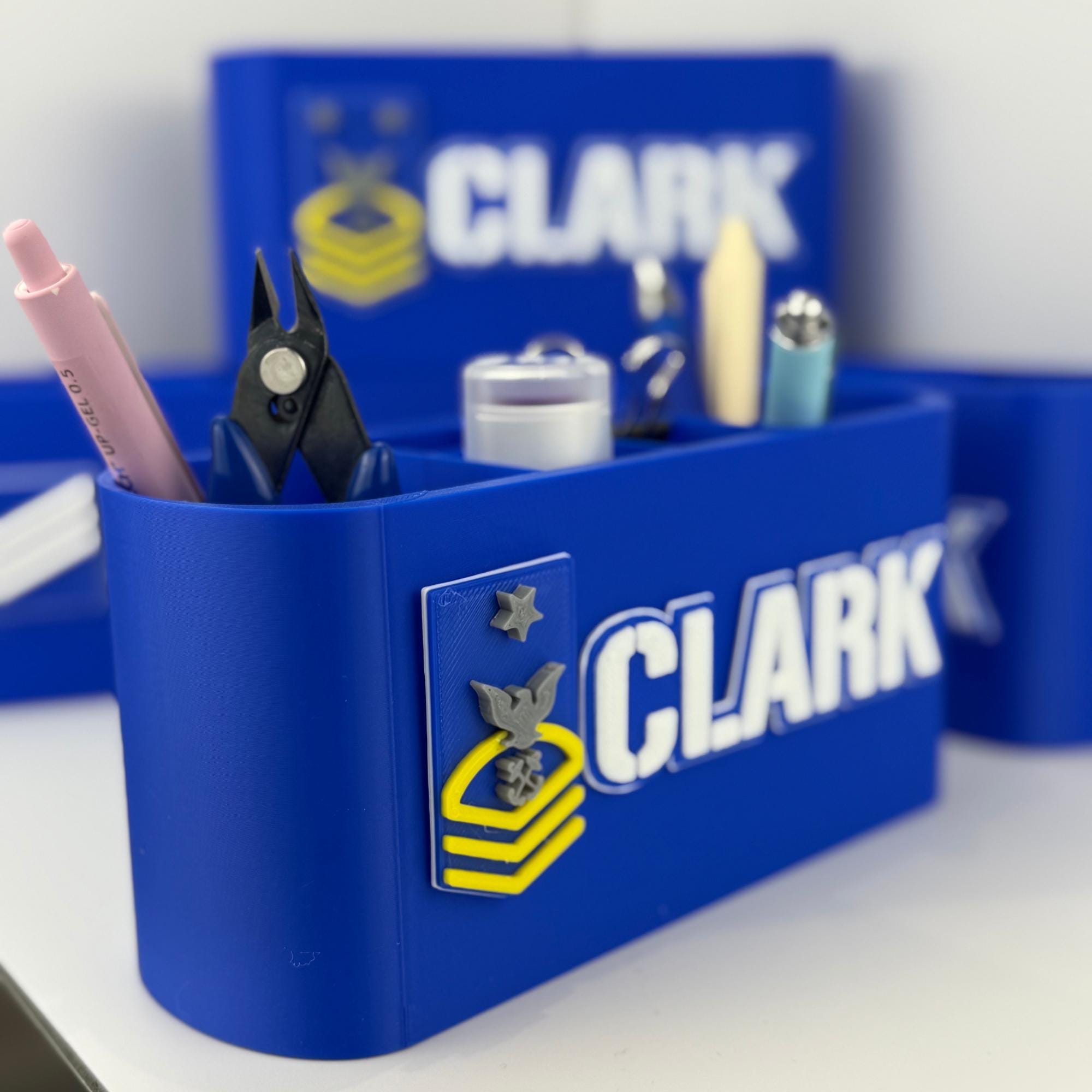 Personalized Coast Guard Senior Chief Petty Officer Desk Organizer