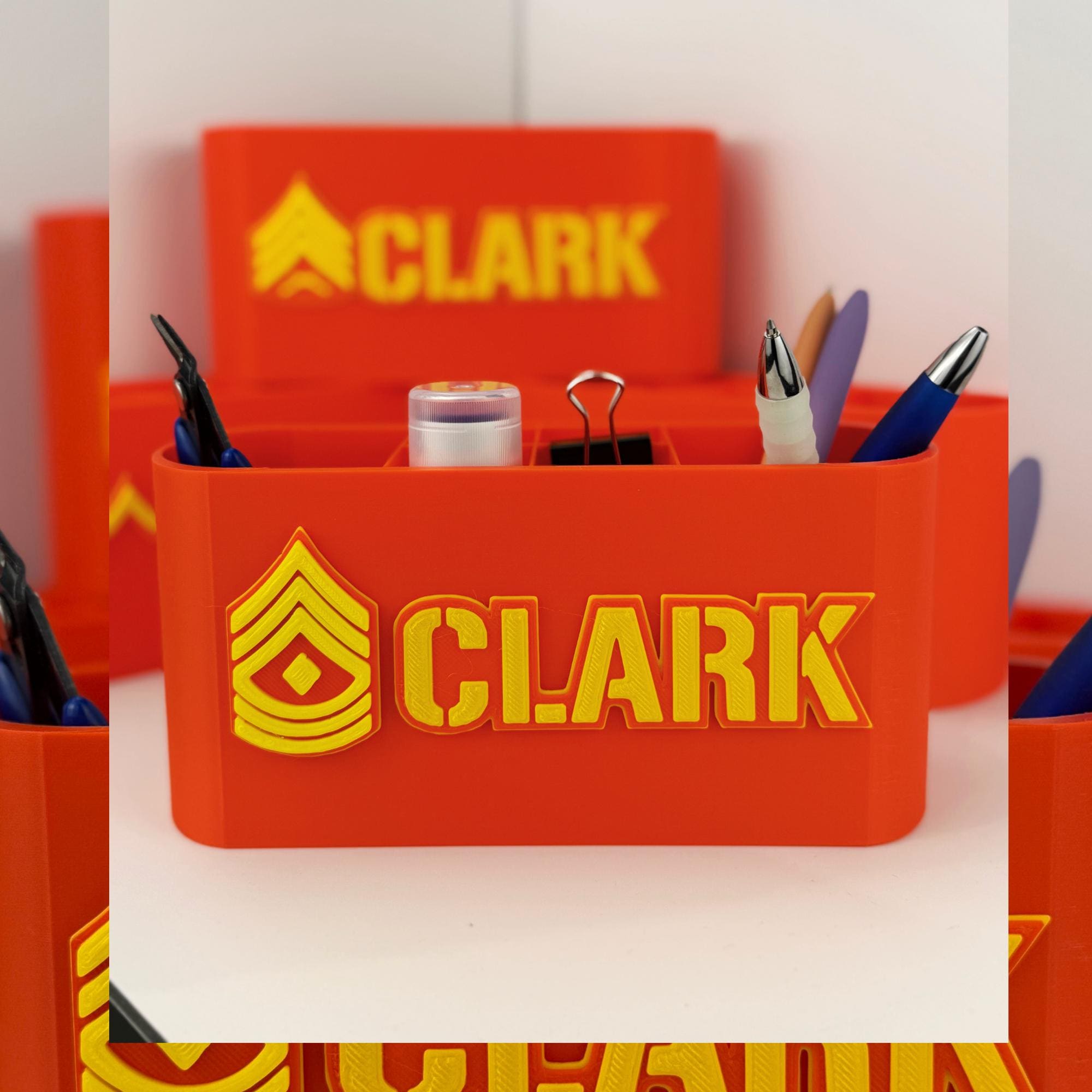 Personalized Marines First Sergeant Desk Organizer
