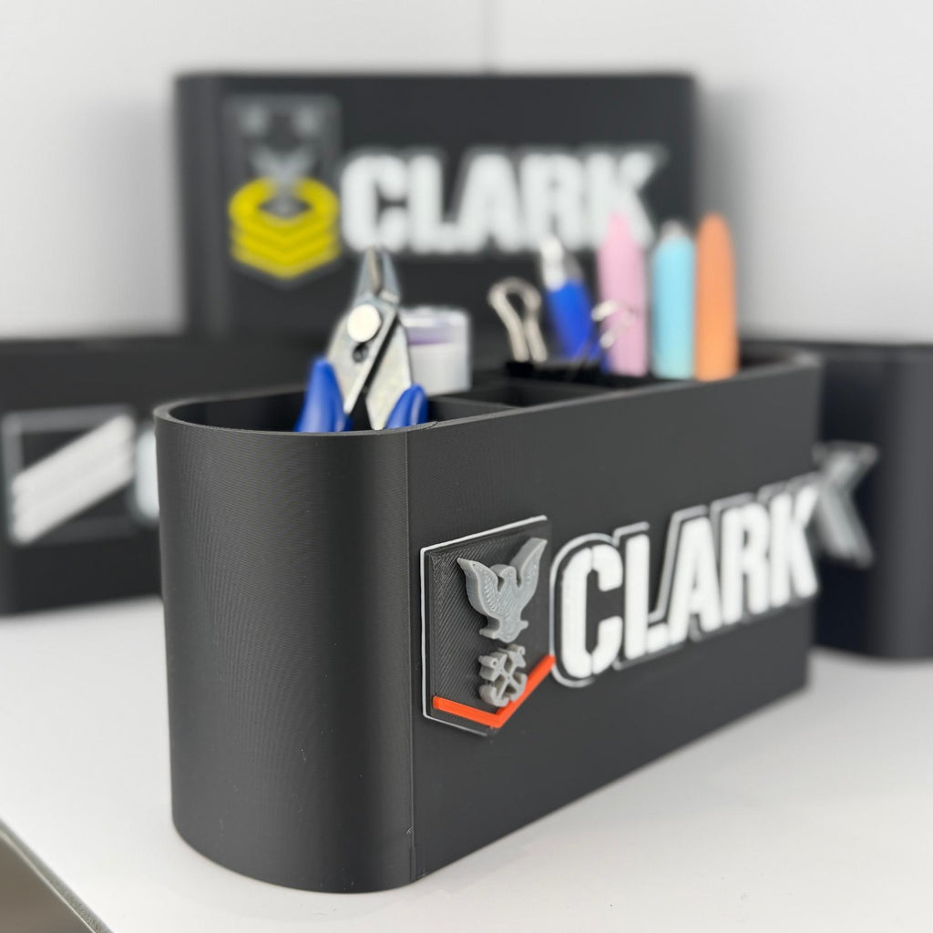 Personalized Navy Petty Officer Third Class Desk Organizer