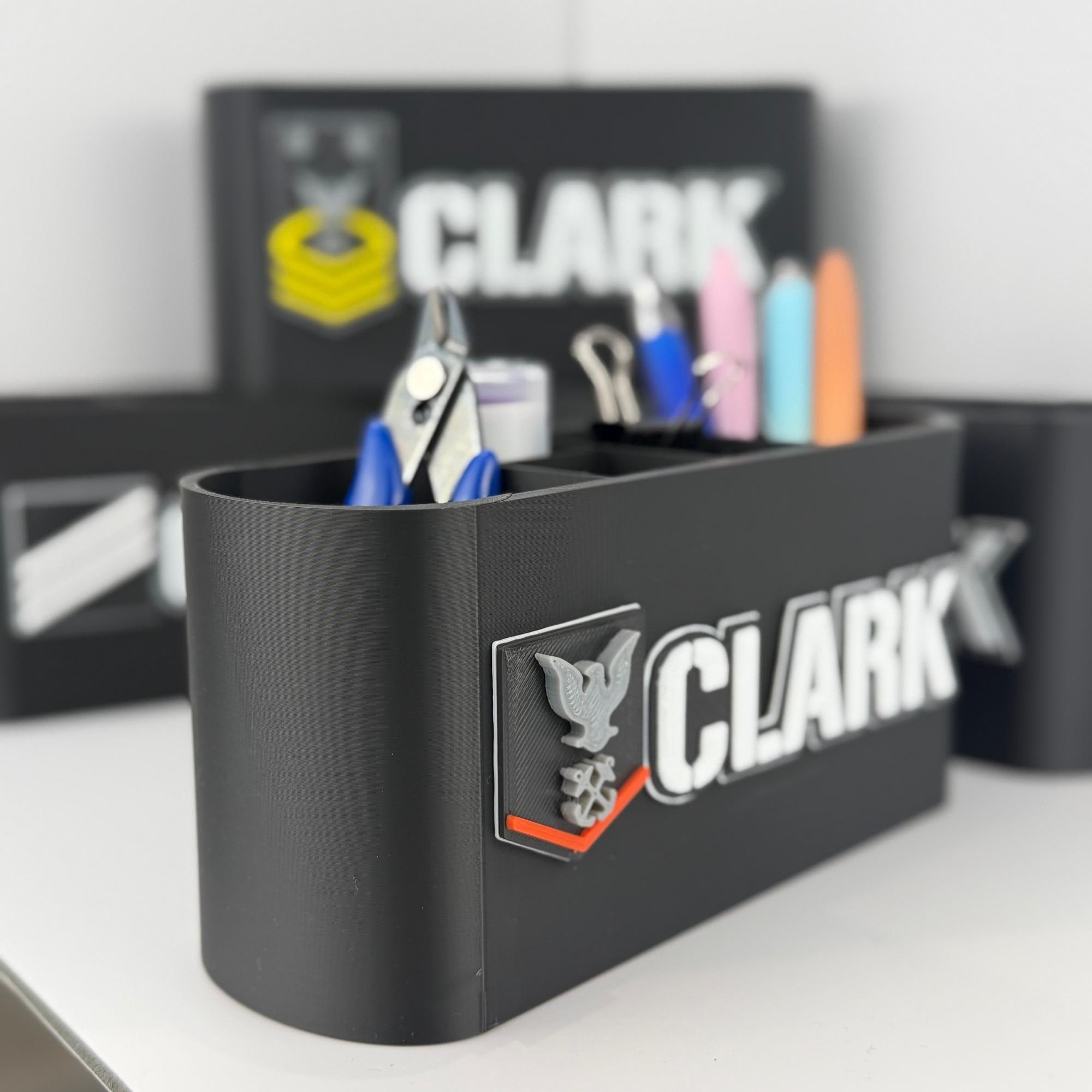 Personalized Navy Petty Officer Third Class Desk Organizer