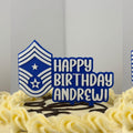 Personalized Air Force Command Chief Master Sergeant Cake Topper