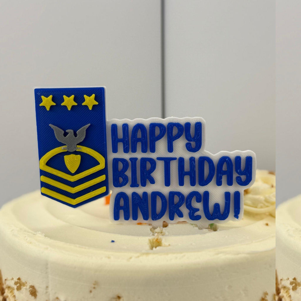 Personalized Coast Guard Master Chief Petty Officer of the Coast Guard Cake Topper