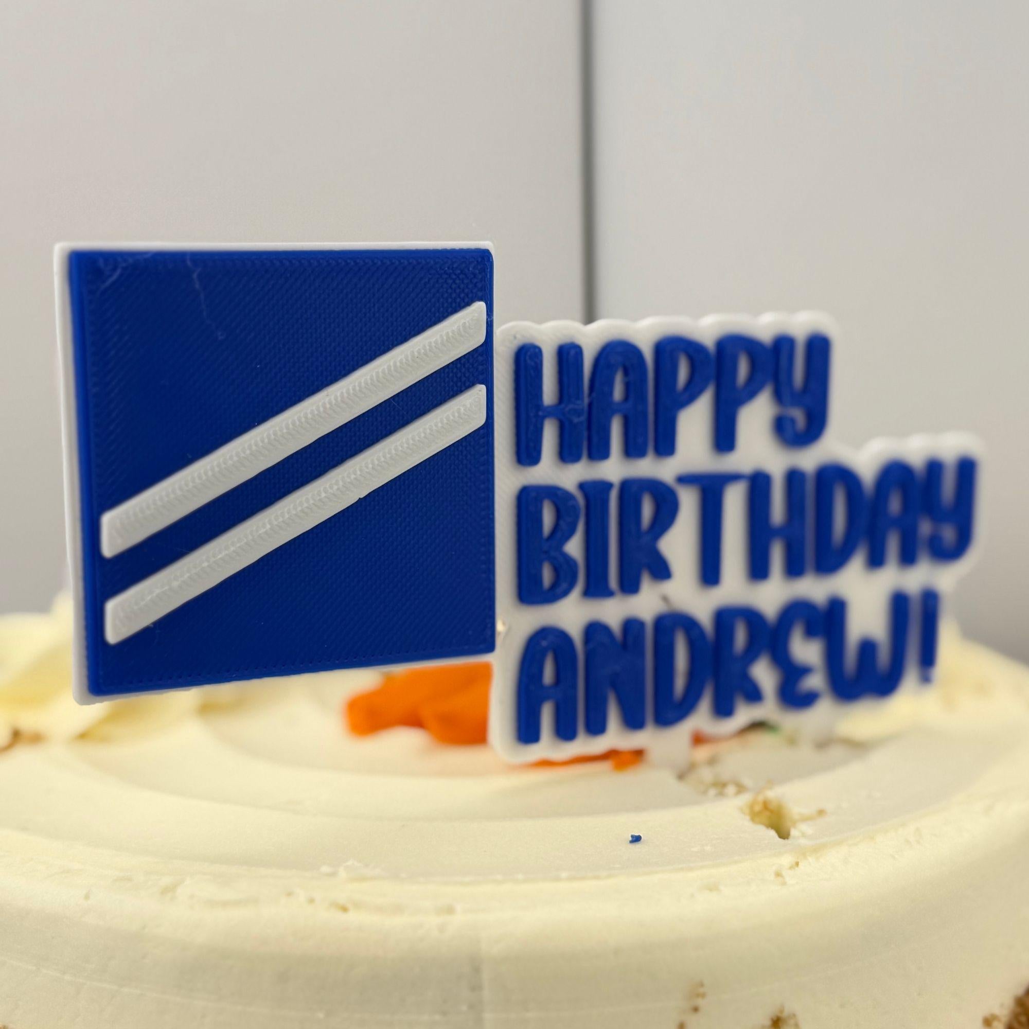 Personalized Coast Guard Seaman Apprentice Cake Topper