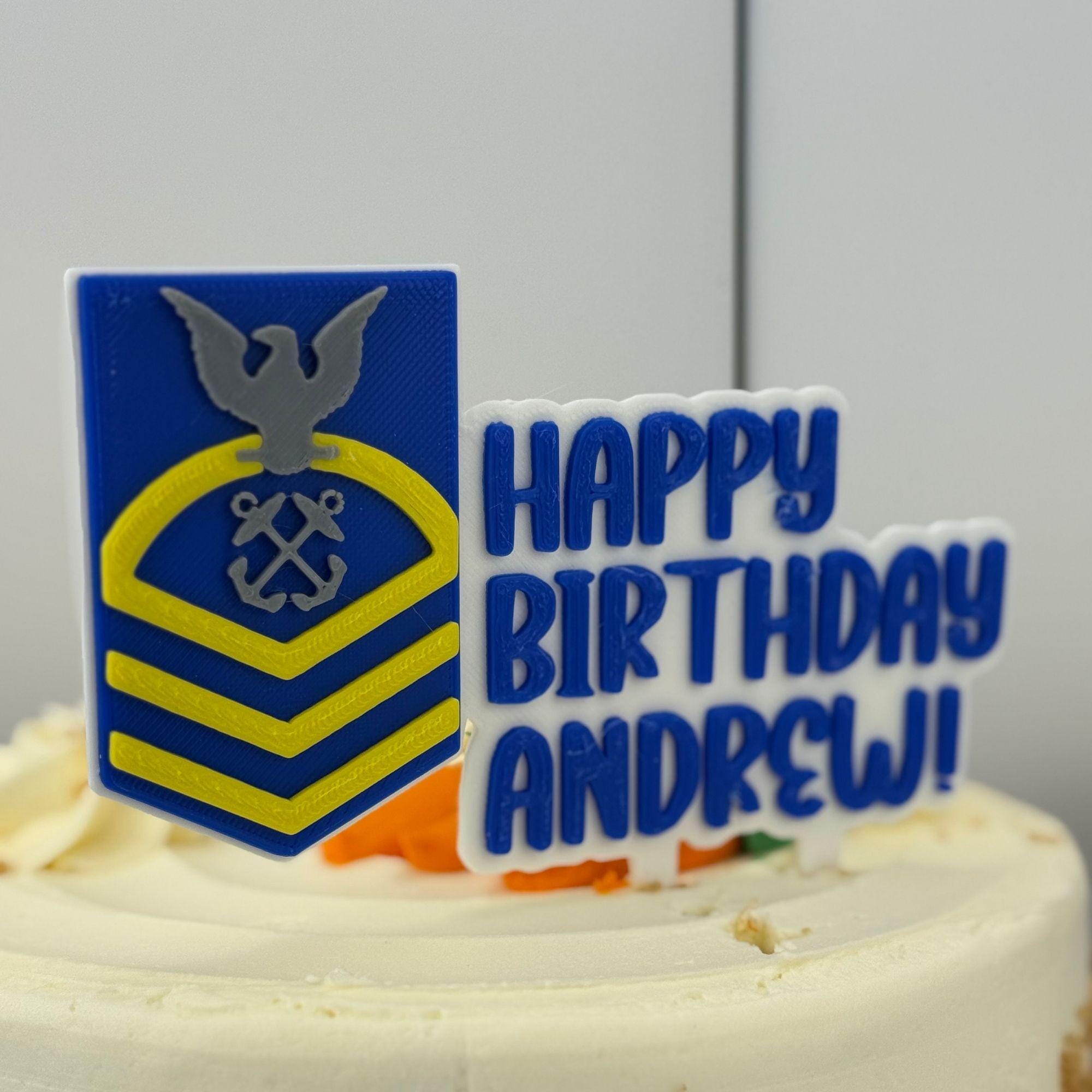 Personalized Coast Guard Chief Petty Officer Cake Topper