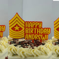 Personalized Marines Sergeant Major Cake Topper