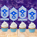 Air Force Command Chief Master Sergeant Cupcake Topper