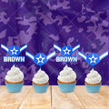 Personalized Air Force Airman Cupcake Topper