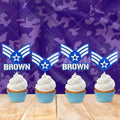 Personalized Air Force Senior Airman Cupcake Topper