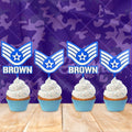 Personalized Air Force Staff Sergeant Cupcake Topper