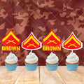 Personalized Marines Lance Corporal Cupcake Topper
