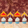 Personalized Marines Private First Class Cupcake Topper