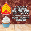 Personalized Marines Sergeant Cupcake Topper