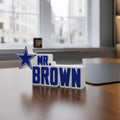 Personalized Dallas Cowboys Football Desk Name Plate