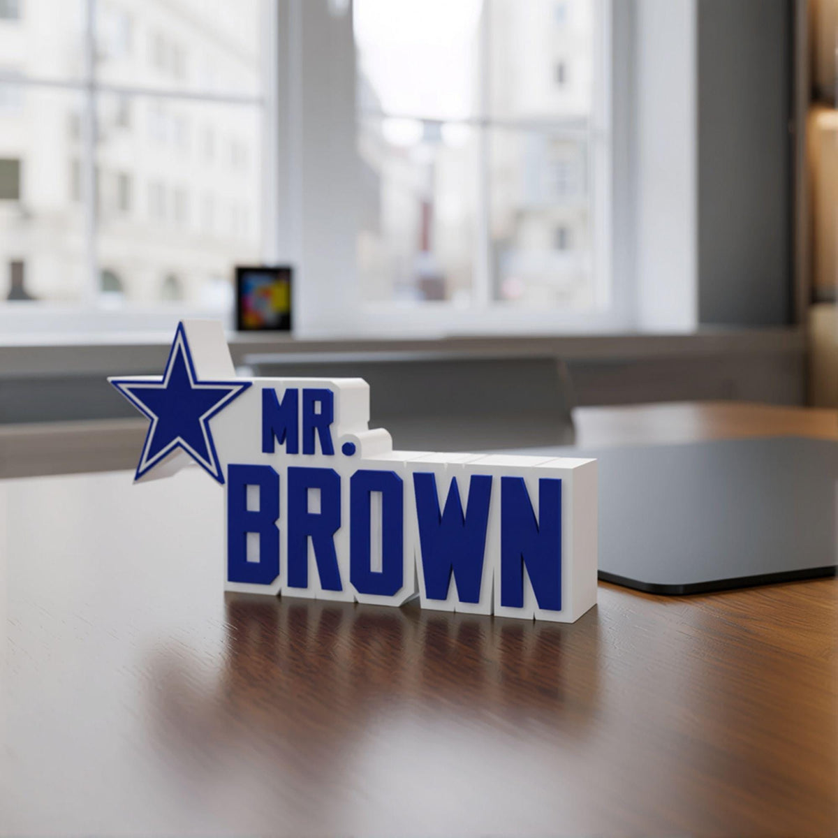 Personalized Dallas Cowboys Football Desk Name Plate
