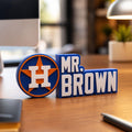 Personalized Houston Astros Baseball Desk Name Plate