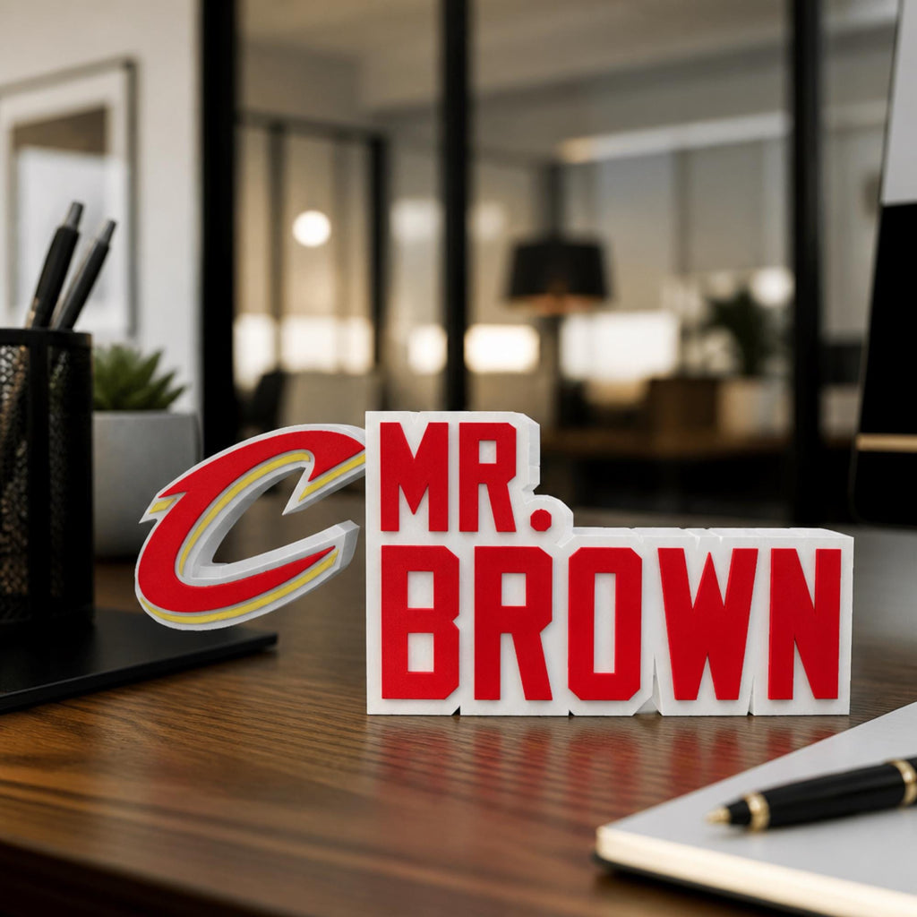 Personalized Cleveland Cavaliers Basketball Desk Name Plate