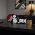 Personalized Portland Trail Blazers Basketball Desk Name Plate